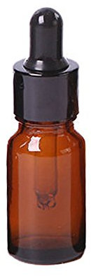 Gemini_mall 10ml Amber Brown Glass Bottle with Dropper Pipette