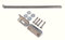 Dio-Met GARDEN SHED LOCK BAR, FACTORY/GARAGE/OFFICE DOOR SECURITY - HEAVY DUTY STEEL - GALVANISED AND POWDER COATED BLACK FINISH (1000mm)