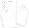 SinnWunder® 50 Blatt Planer-Notiz-Set – mit Notiz-Seiten, Adressen, und Passwortlisten für Ringbücher mit 6 Ringen im Format DIN A5