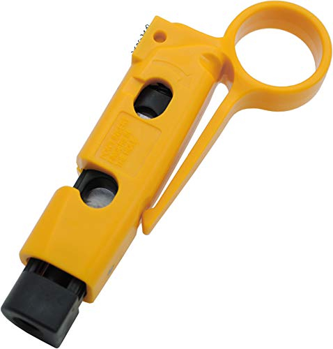 Satix SWZ00200 Abisolierer für Koaxial-Kabel Kabelschneider Gelb