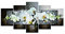 Broadroot 5D DIY Bohren Voll Diamant Malerei Motte Orchidee Kreuzstich Stickerei 5-Bilder Kombination Kit Handwerk Hand Home Decor Geschenk (01)
