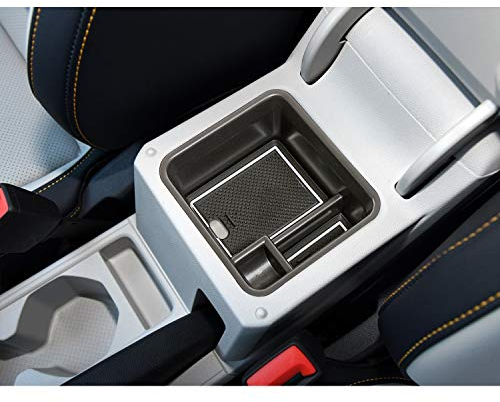 LFOTPP T-Cross SUV Handschuhfach Armlehne Aufbewahrungsbox Center Console Armrest Storage Box Innen, T-Cross Mittelkonsole Aufbewahrungsbox Armrest Handschuhfach Storage Box (Weiß)