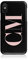 Tirita Personalised Initials Custom Hard Phone Case Compatible with iPhone Xr PRINTED GLITTER, NOT REAL GLITTER Fashion Stylish Monogram Baby Pink Font