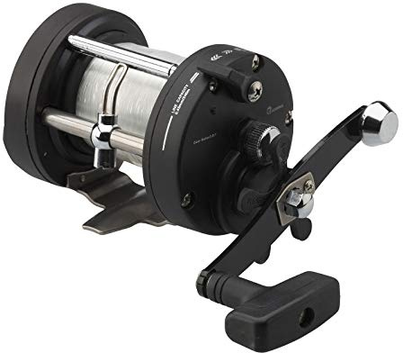 DAM Quick 2 SD 30LHLW, preisgünstige Linkshand-Multirolle, bespult mit über 445m 0,450mm Mono, Bremskraft 6kg, 3,8:1, 513g