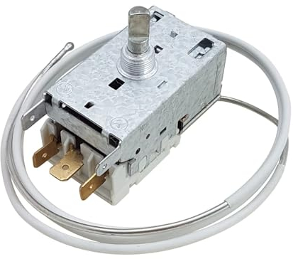 Lichtblau Thermostat Ranco K59-L1260 I Ersatzteil Kühlschrank für AEG Electrolux 226215403/8 und Bosch 00056444 I Kalt aus: -26° warm aus: -12° konstant ein: +4,8° I Kapillarrohr 1080mm