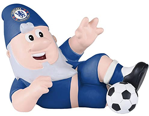 FOCO Officially Licensed Chelsea FC Football Garden Gnome Header Ball Ornament Indoor/Outdoor