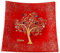 Sospiri Venezia Plateau pour Objets Personnels Arbre de Vie en Verre de Murano avec Murrines et Or Idée de Cadeau Plat Décoratif Fabriqué en Italie Organisateur Ornement de Bureau Souvenir (39x39 cm)
