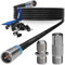 1STec 7m Black Virgin Media Quick Fit Male Push On or Over Female F-connector Technetix Isolator IEC Webro Extension Cable for V6 TIVO Set Top Box VIVID Fibre Super Hub Broadband Modems to 7 Metre