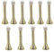 10 PCS - Spring Projection Door Stop in Brass for Preventing Wall/Door Damage (Pack of 10) - Hardware Solutions
