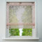 Ösenrollo Voile Transparenter Raffrollo ohne Bohren mit Ausbrennerqualität Fenster Gardine mit Hakenaufhängung Schals (Pink, BxH 80x130cm)