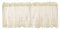 Betos - Mezze tende corte in voile con pizzo, ideali per cucina, bar, cucina e bagno (1 pannello da 137 x 61 cm, beige)