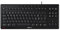 CHERRY STREAM KEYBOARD TKL, clavier mécanique filaire sans pavé numérique, Disposition suisse (QWERTZ), Frappe silencieuse, Sensation de frappe unique, Noir