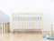 Benlemi Volant unter die Babybettmatratze 60x120 cm Weiß ÖkoTex Baumwolle für Babys zum Kinderbett