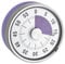 TimeTex Zeitdauer-Uhr Automatik Compact - mit violetter Scheibe - mit Magnet - zeigt Restzeit an - Durchmesser 78 mm - läuft ohne Batterien - 61969