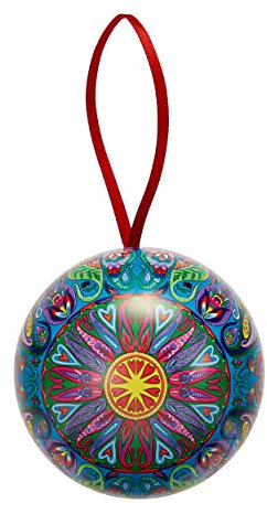 Heathcote & Ivory Hand Crean 15ml and Lip Balm 9g, Enriched With Essential Oils and Shea Butter, Hand Moisturiser, Festive Bauble, Pocket and Travel Size, Vegan and Cruelty Free, Beauty Gift