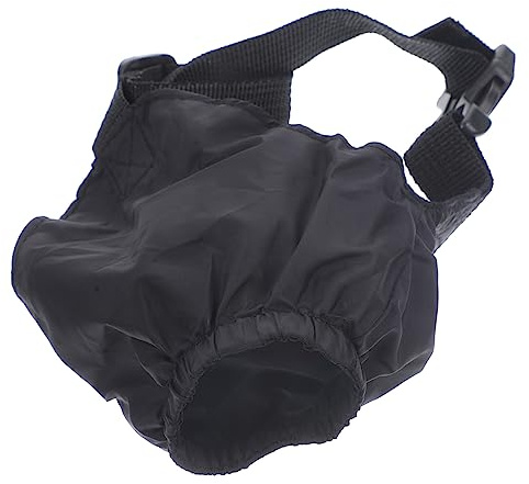 Mipcase Masque pour Yeux de Chien en Nylon 1 Pièce Cache-Œil Apaisant Anti-Stress L'Excitation Mal des Transports Bloque la Lumière Convient pour Manucure Bain Toilettage Animaux de Compagnie Noir