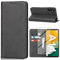 Vaki Handyhülle für Samsung Galaxy A14 4G/5G Hülle mit Schutzfolie, Schutzhülle Galaxy A14 5G PU Leder Wallet Kartenfach Ständer Klapphülle Lederhüllen Case für Samsung A14 4G Tache Cover (Schwarz)