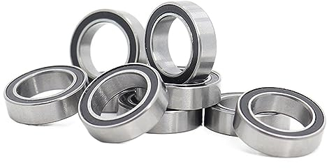 BERWENNY 10PCS MR128RS Lager 8x12x3,5mm for Elektrische R/C Auto LKW MR128 RS 2RS Kugellager MR128-2RS Schwarz Versiegelt