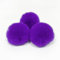 SYSUII 10 Stück Kunstfell Bommel 6cm Kunstfell Fellbommel Pompon Pom Ball DIY Fell Pom Poms für Damen Tasche Mützen Anhängern Dekoration Schlüsselanhänger Charms Strickmütze Zubehör -dunkellila