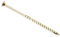 Lot de 20 vis Torx à tête plate à tête plate à tête plate pour charpentier 8 mm x 200 mm (80 mm) Jaune