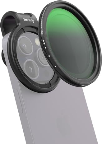 SMALLRIG 52mm Magnetischer Variabler ND-Filtersatz, ND2-ND32 (1–5 Blendenstufen) VND-Filter mit Universellem Magnetischem Filterring, No X Cross HD-Neutraldichtefiltersatz aus optischem Glas - 4387
