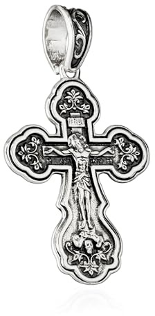 NKlaus Kettenanhänger 925 Silber Kruzifix 31mm x 24,5mm Göttliche Eleganz im Detail 15556
