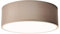 EINLICHT Deckenleuchte rund Ø 30cm | Fabric | moderne Deckenlampe Stoff für 1-Flammig E27 40W Lampenschirm Schlafzimmer Wohnzimmer Stoffschirm, Taupe Braun