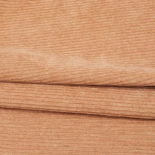 GORGECRAFT 1.55x1m Cordstoff Einfarbig Dick Polyester Nähmaterial Weicher Quilt- Und Polsterstoff Für Kleidung Sofa Kissen DIY-Basteln Kleidungszubehör Farbe: Burlywood
