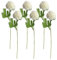 JIHUOO 6 Stück weiße Chrysanthemen künstliche Blumen große künstliche Chrysanthemen Kugel Blumen Faux Hortensien Blumen Braut Hochzeit Blumensträuße Esstisch Dekorationen