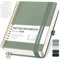 RETTACY Notizbuch B5 Dotted, Bullet Dot Journal mit 100 g/m² Dickem Papier, 150 Blatt, Notebook für Büro und Schule, Lederhülle, Hellgrün, 17.6 cm x 25 cm