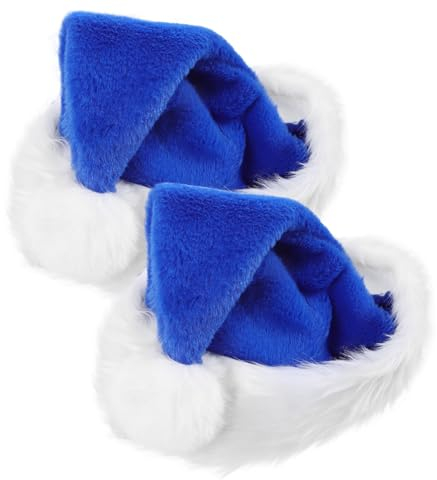 Cabilock 4 Stück Weihnachtsdekoration Hut Kurze Plüsch-weihnachtsmützen Weihnachtsmannmütze Unisex-weihnachtsmütze Weihnachtsmütze Kinder Urlaubshut Weihnachtswintermütze Herrenhüte Stoff