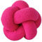 champracer Geknotetes Kissen - Rundes Wurfkissen, Plüsch Geknotetes Kissen, Heimdekoration, Sofa Dekoration (Rosenrot, 30 cm)