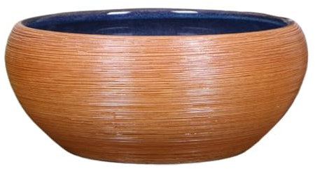 Round Vase Bowl, Large Medium Small Fish Bowl, Goldfish Tank for Centerpieces, Ceramics Planter Vase for Flowers, Outdoors Bird Bath Bowls, Oriental Classic Fruits Container(60cm(23.6inch) Diameter)