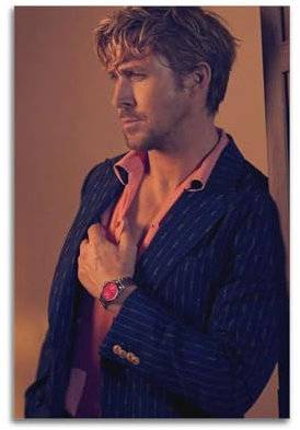 AKRHARWB Ryan Gosling Poster, Wandkunst, Vintage, elegantes Poster, dekoratives Gemälde für Wohnzimmer, Schlafzimmer, ästhetisches Poster, 20 x 30 cm, ungerahmter Stil