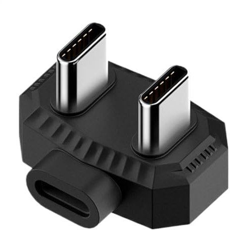 Lavalier -Mikrofonadapter - Mikrofonadapter | Typ-C-Adapter | duall -Mikrofonadapter | Typ-C Weiblich Bis Doppelt Männliche Lavalier-Mikrofonadapter | Audioeingang Zubehör Für Smartphones -Tablets
