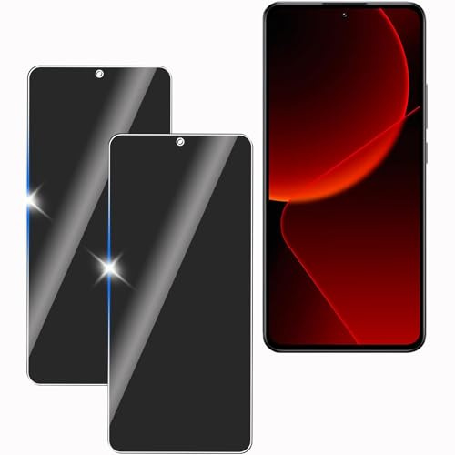 KULAIKE 2 Stück Sichtschutz für Xiaomi 13T, Display Schutzfolie Panzerglas,Anti-Spy,Blickschutzfolie, 9H Härte, Anti-Kratzer