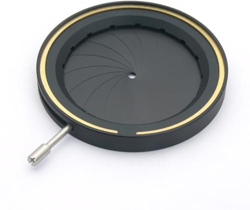 Doxiuyo 2,5-36 mm di Diametro di Amplificazione in Metallo con Diaframma Ottico A Iride per Condensatore per Obiettivo della Fotocamera Microscopio