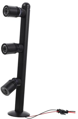 LED Scheinwerfer 3w 220v Schwarz für Ausstellungen und Thekenbeleuchtung | Aluminiumlegierung und Glas, Einfache Montage, Platzsparende Bauweise, für Schaufenster und Juweliergeschäft
