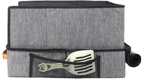 Renchey Bac à Litière pour Chat de Voyage,Bac à Litière Pliable pour Chaton avec Couvercle - Bac Rigide avec Sac de Transport Zippé pour Apprentissage Maison Voyage Camping Avion Hôtel Extérieur