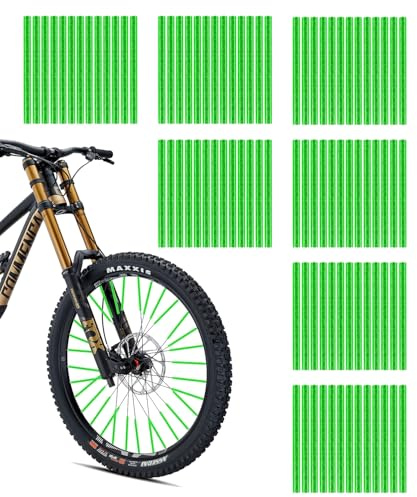 SUCCEFORT 84 Stück Bunte Speichenreflektoren Fahrrad Set, 360°Sichtbarkeit Reflektoren, 7 Farben Speichenreflektoren Fahrrad, Einfache Montage und Demontage für Speichenfahrrad