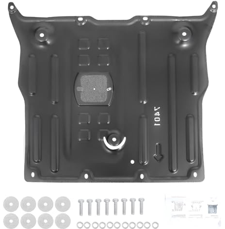 COOLBAG Front Skid Plate Compatible with Tesla Model 3 2017-2025 & Model Y 2020-2025, Heavy-Duty Underbody Engine Guard Cover Splash Shield Chassis Protection Panel