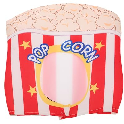 VANZACK Popcorn Cosplay Hut Popcorn Eimer Kostüm Hut Cartoon Kopfbedeckung für Weihnachtsmütze Party Fotokabine Cosplay