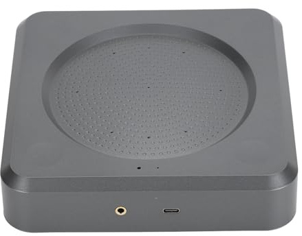 KAKAKE Microphone D'appel Vocal Micro de Conférence USB à Prise en Charge à 360 Degrés pour la Vidéoconférence