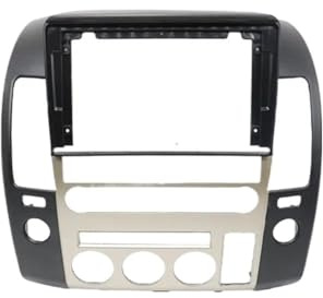Radio Coche DVD Marco Adaptador Panel Radio Android para Nissan para Navara D40 para Frontier para Pathfinder 2004-2014 De 9 Pulgadas RESPUNEKBAH(Frame A Mod Red)