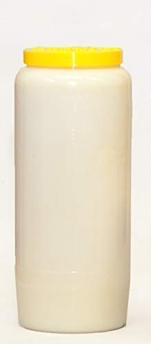 St. Jakob´s 20 Ewiglichtölkerzen, 100% reines Öl, Grabkerzen, Grablichter, Öllichter, 7 Tage, Farbe: rot und weiß (Weiß) für Grablaterne, Grablampe, Grableuchte zur Grabgestaltung