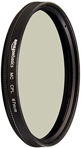 Amazon Basics 67 mm Circular Polarisations-Schutzfilter für tiefere Farben, Reduzierung von Blendung und Reflexionen, Mehrfach beschichtet, schützt vor Staub, Schmutz und Kratzern