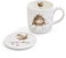 Wrendale by Royal Worcester Tasse et dessous de verre Motif oiseaux volants