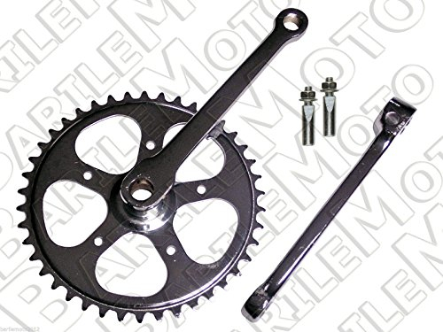 RMS Guarnitura + Braccio Pedivella Acciaio + Chiavelle Bici Olanda - Graziella Z42