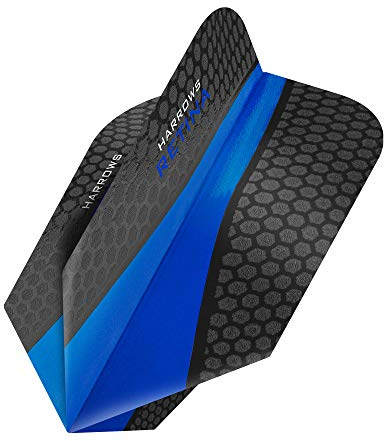 HARROWS Retina Dart Flights – 1 Sets (3) – 100 micron Extra Strong – Slim – Dunkelblau
