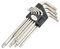 Jetech Innensechskantschlüssel Satz 9 tlg Innensechskant LANG Tamper Resistant Stern Torx-Winkelschlüsselsatz mit Bohrung, TT10, TT15, TT20, TT25, TT27, TT30, TT40, TT45, TT50, S2 Qualitätsstahl